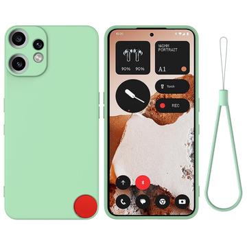 Coque Nothing CMF Phone 2 Pro en silicone liquide avec dragonne - Verte