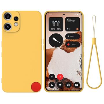 Coque Nothing CMF Phone 2 Pro en silicone liquide avec dragonne - Jaune