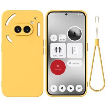 Coque Nothing Phone (2a) en Silicone Liquide - Jaune