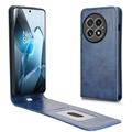 Étui à Rabat Vertical OnePlus 13 avec Porte-Cartes - Bleu