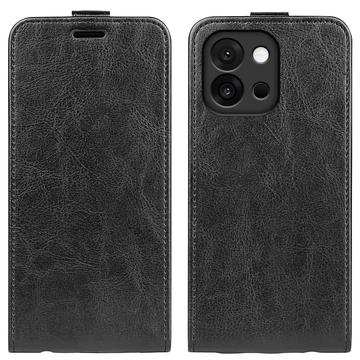 Étui à Rabat Vertical OnePlus 13T/13s avec Porte-Cartes - Noir