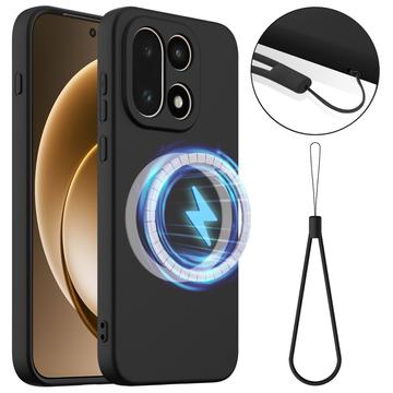 Coque OnePlus 15 en Silicone Liquide - Compatible MagSafe - Noire