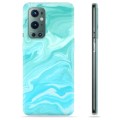 Coque OnePlus 9 Pro en TPU - Marbre Bleu