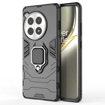 Coque Hybride OnePlus Ace 3 Pro avec Support Bague - Noire