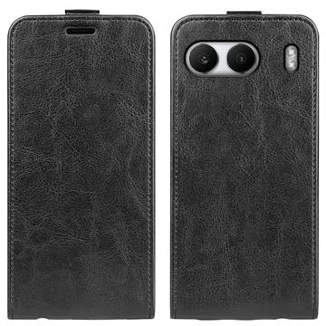 Étui à Rabat Vertical OnePlus Nord 4 avec Porte-Cartes - Noir