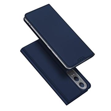 Étui à Rabat OnePlus Nord CE4 Lite/Oppo K12x Dux Ducis Skin Pro - Bleu