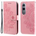 Étui Portefeuille OnePlus Nord CE4 Lite/Oppo K12x Mandala Série - Rose