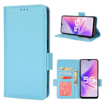 Étui Portefeuille OnePlus Nord N300 avec Fermeture Magnétique - Azur Clair
