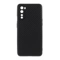 Coque OnePlus Nord en TPU Twill Texture - Noire