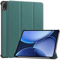 Étui Smart Folio OnePlus Pad 2 Pro/Pad 3/Oppo Pad 4 Pro Tri-Fold Series - Vert noirâtre