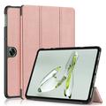 Étui à Rabat Smart OnePlus Pad Go/Oppo Pad Air2 - Série Tri-Fold - Rose Doré