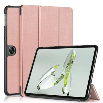 Étui à Rabat Smart OnePlus Pad Go/Oppo Pad Air2 - Série Tri-Fold - Rose Doré