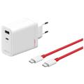 Adaptateur d'alimentation GAN à deux ports OnePlus SuperVOOC 120W - Blanc