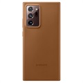 Coque Samsung Galaxy Note20 Ultra en Cuir EF-VN985LAEGEU - Marron