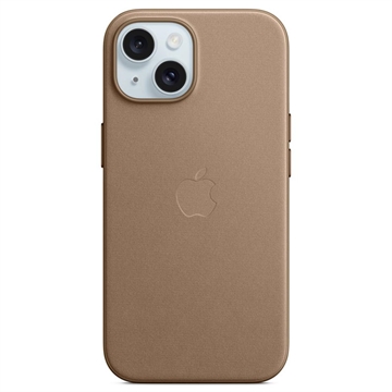 Coque iPhone 15 en Tissage Fin avec MagSafe Apple MT3C3ZM/A - Taupe