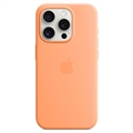Coque iPhone 15 Pro Max en Silicone avec MagSafe Apple MT1W3ZM/A - Sorbet à l'orange