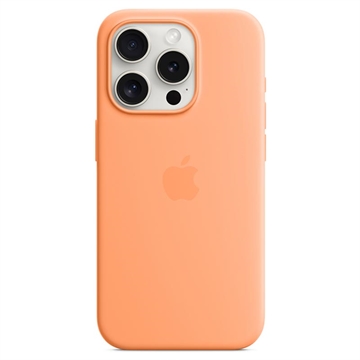 Coque iPhone 15 Pro Max en Silicone avec MagSafe Apple MT1W3ZM/A - Sorbet à l\'orange