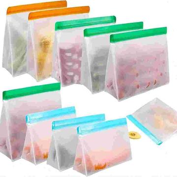 Pochettes PEVA pour la conservation des aliments frais - S/M/L - 10 Pcs.