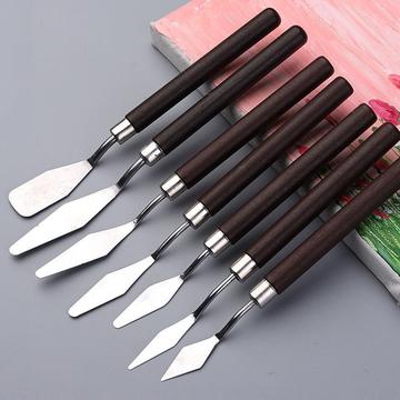 Couteaux de peintre / Couteaux à palettes pour Hobby et peinture à l\'huile - 7 Pcs.