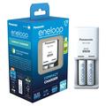 Panasonic Eneloop BQ-CC50 Chargeur de batterie avec 2 piles rechargeables AA 2000mAh