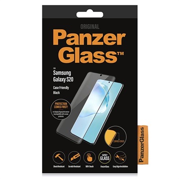 Protecteur d\'Écran Samsung Galaxy S20 PanzerGlass Case Friendly - Noir