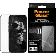 Protection d'écran iPhone 17/16 Pro PanzerGlass Ceramic II Protection Ultra-Wide Fit EasyAligner - 9H - Bord noir