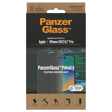 Protecteur d\'Écran iPhone 14 Pro PanzerGlass Classic Fit Privacy