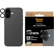 Protection de l'objectif de l'appareil photo iPhone 17/16/16 Plus PanzerGlass Hoops - Noir