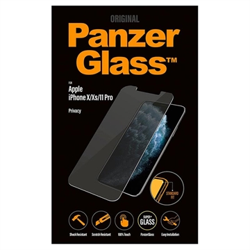 iPhone 11 Pro/XS Protecteur d\'Écran PanzerGlass Standard Fit Privacy