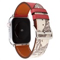 Bracelet Apple Watch Series 9/8/SE (2022)/7/6/SE/5/4/3/2/1 en Cuir à Motif - 41mm/40mm/38mm