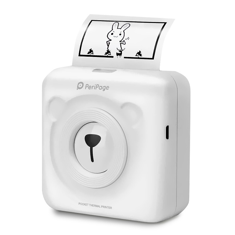 Portable Poche Photo Mini Imprimante Thermique Bluetooth Sans Fil Auto  Adhésif Imprimante Détiquettes Autocollant Pour Andrio Iphone Du 27,44 €