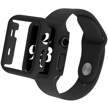 Coque Apple Watch Series SE (2022)/SE/6/5/4 en Plastique avec Protecteur d\'Écran - 44mm - Noire