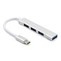 Hub USB-C Premium avec 4 ports USB-A - Aluminium - Argent