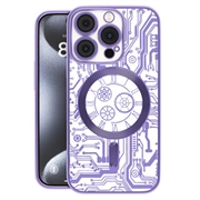 Coque iPhone 16 Plus Prio Elegant Mag avec protection de l'objectif de l'appareil photo - Violete