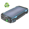 Batterie Externe Solaire Sans Fil Prio en Charge Rapide - 20000mAh