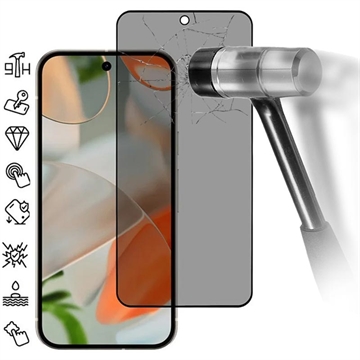 Protecteur d\'Écran Google Pixel 10 Pro XL en Verre Trempé Privacy Full Cover - Bord Noir