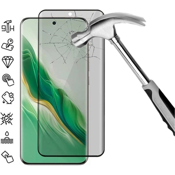 Protecteur d\'Écran Honor Magic6 en Verre Trempé Privacy Full Cover - Bord Noir