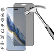 Protecteur d'Écran Honor Magic6 Pro en Verre Trempé Privacy Full Cover - Bord Noir