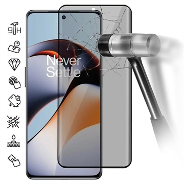 Protecteur d\'Écran OnePlus 12R/Ace 3 en Verre Trempé Privacy Full Cover - Bord Noir