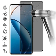 Protecteur d'Écran Realme 12 Pro/12 Pro+ en Verre Trempé Privacy Full Cover - Bord Noir