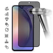 Protecteur d'Écran Samsung Galaxy A55 en Verre Trempé Privacy Full Cover - Bord Noir