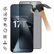 Protecteur d'Écran Xiaomi 17T Pro en Verre Trempé Privacy Full Cover - Bord Noir
