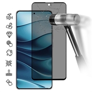 Protecteur d'Écran Xiaomi Redmi Note 14 4G/5G en Verre Trempé Privacy Full Cover - Bord Noir