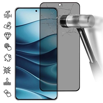 Protecteur d\'Écran Xiaomi Redmi Note 14 en Verre Trempé Privacy Full Cover - Bord Noir