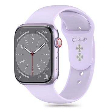 Bracelet en silicone Tech-Protect pour Apple Watch Series 10/9/8/7/6/SE - 40mm/41mm/42mm - violet