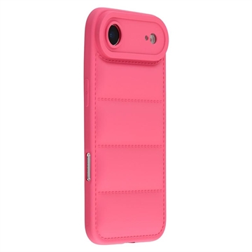 Coque iPhone Air en TPU Antichoc Puffer Jacket - Rose vif