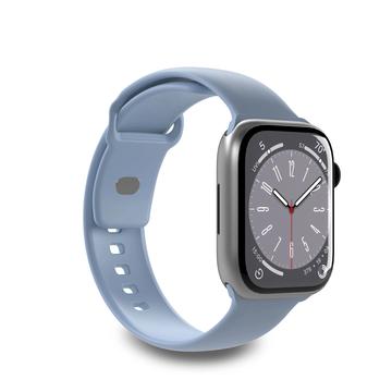 Bracelet en Silicone Puro Icon Apple Watch Séries Ultra 2/Ultra/10/9/8/SE (2022)/7/SE/6/5/4/3/2/1 - 49mm/46mm/45mm/44mm/42mm - Bleu Clair