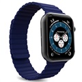 Bracelet Apple Watch Series Ultra 2/Ultra/9/8/SE (2022)/7/SE/6/5/4/3/2/1 Puro Icon Link - 45mm/44mm/42mm - Bleu