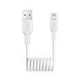 Puro Câble spiralé USB-A / Lightning - 1m - Blanc