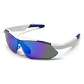 Lunettes de cyclisme intelligentes QY-Pro3 avec traduction AI - Blanc / Bleu